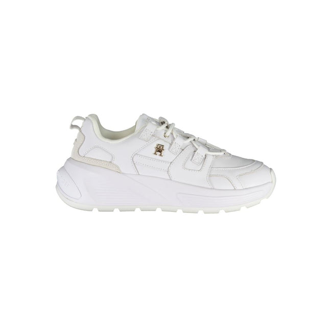 Tommy Hilfiger White Polyester Sneaker Tommy Hilfiger