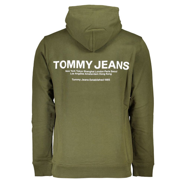 Tommy Hilfiger Green Cotton Men Sweater Tommy Hilfiger