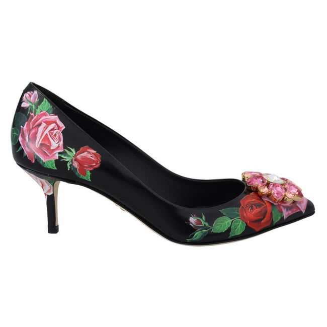 Dolce & Gabbana Black Leather Pump Dolce & Gabbana