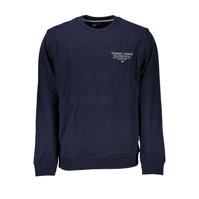 Tommy Hilfiger Blue Organic Cotton Men Sweater Tommy Hilfiger