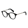 Yohji Yamamoto Black Unisex Glasses Frame Yohji Yamamoto