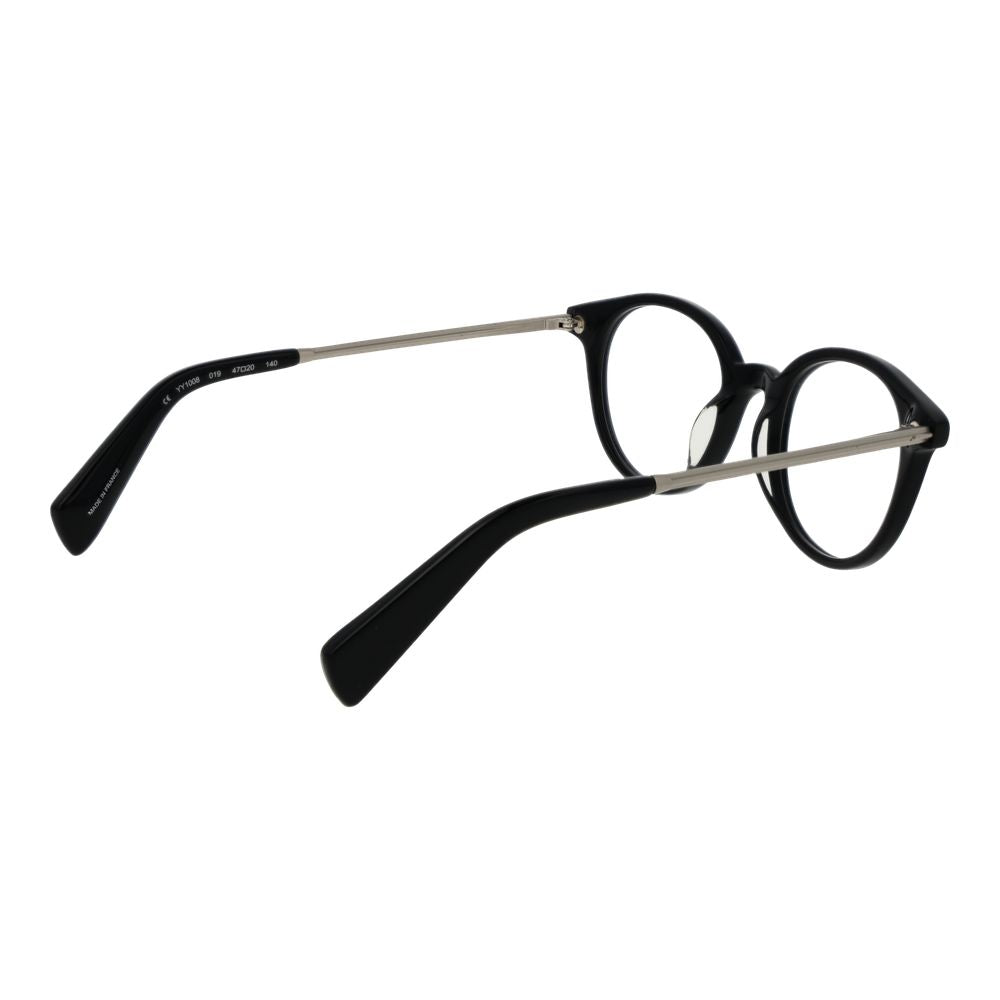 Yohji Yamamoto Black Unisex Glasses Frame Yohji Yamamoto