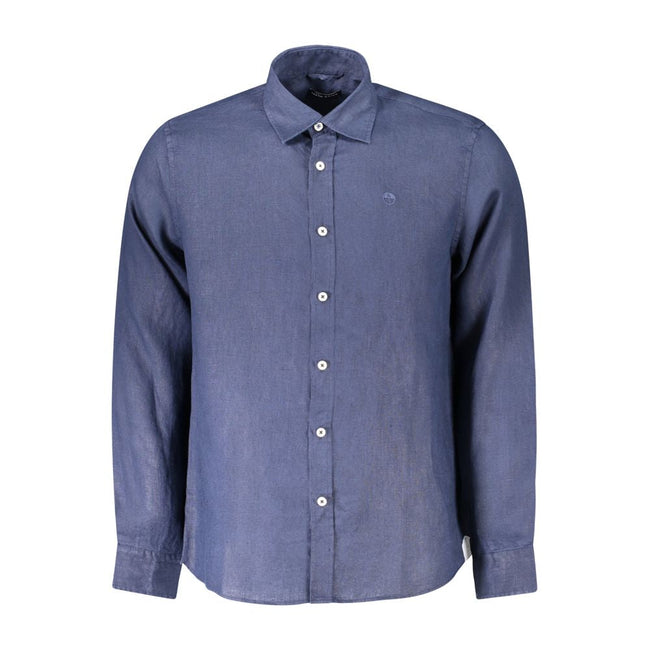 North Sails Blue Linen Shirt North Sails