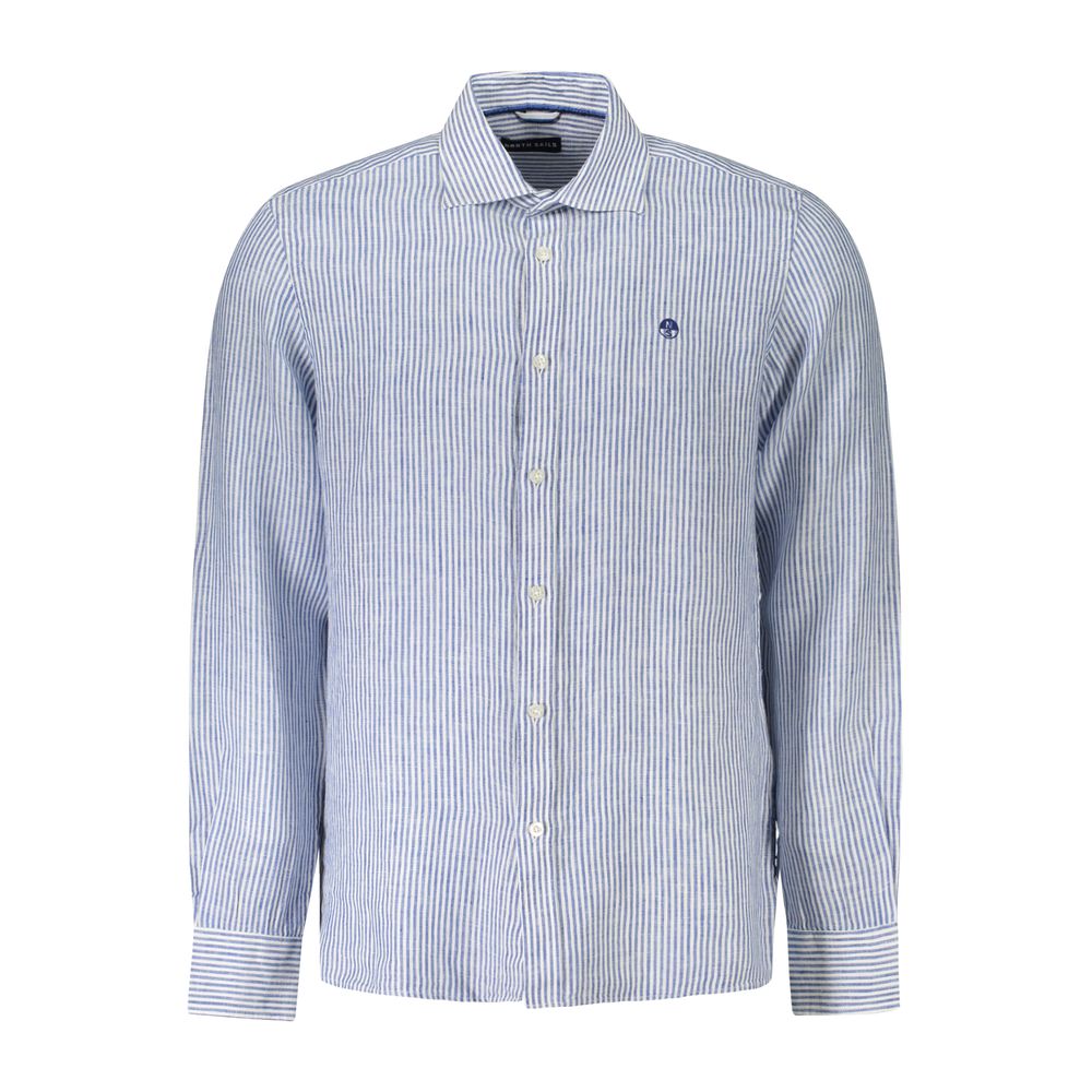 North Sails Blue Linen Shirt North Sails