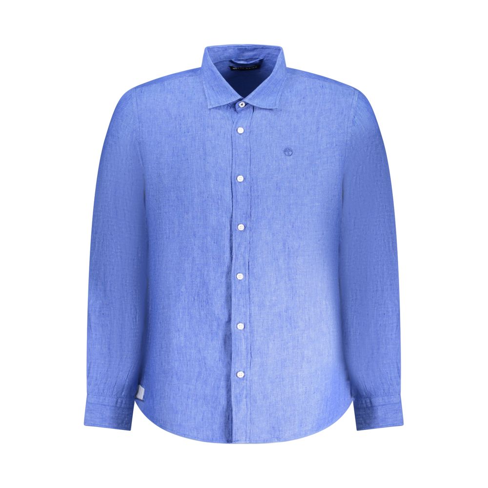 North Sails Blue Linen Shirt North Sails