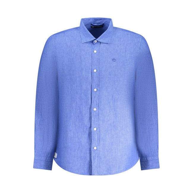 North Sails Blue Linen Shirt North Sails