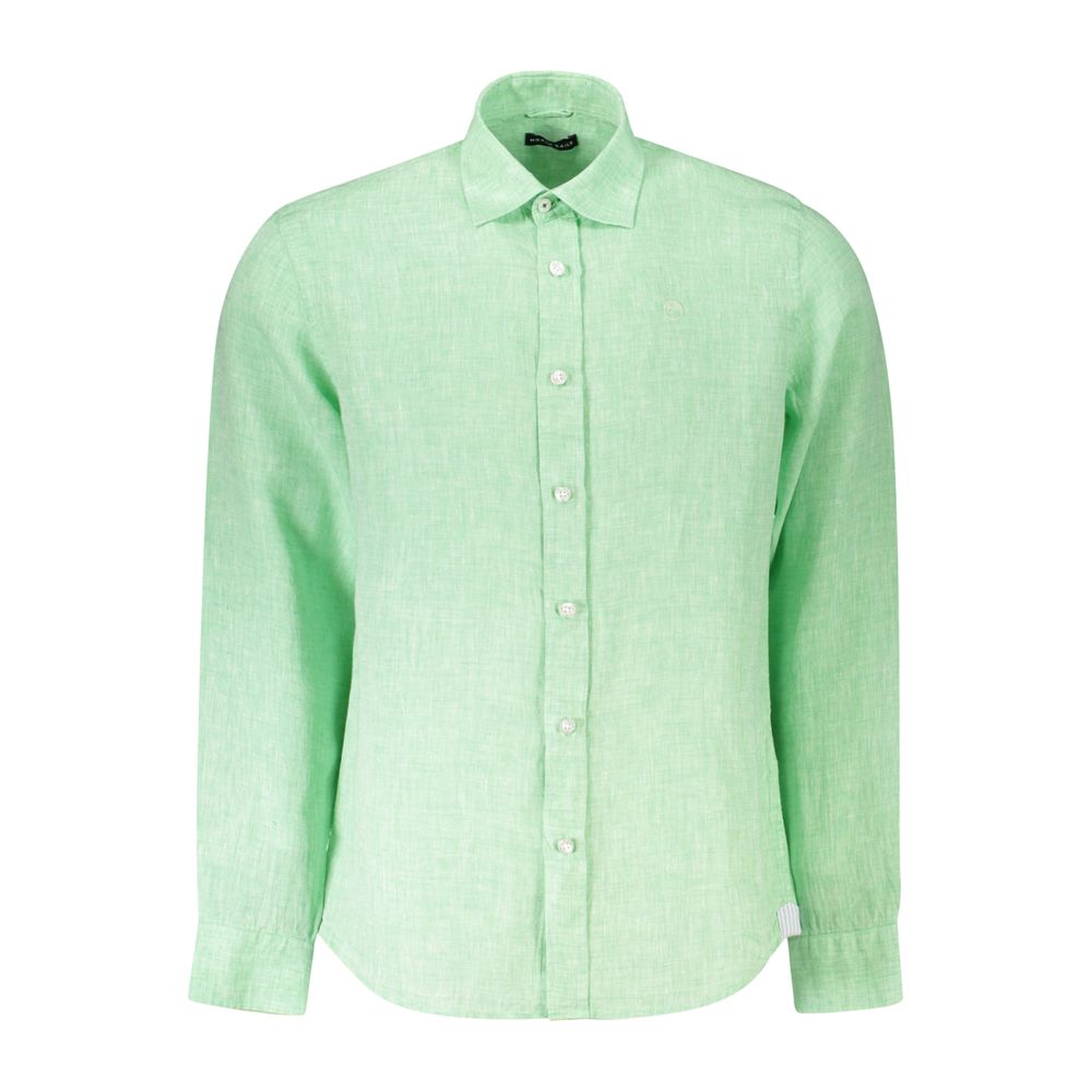 North Sails Green Linen Shirt North Sails