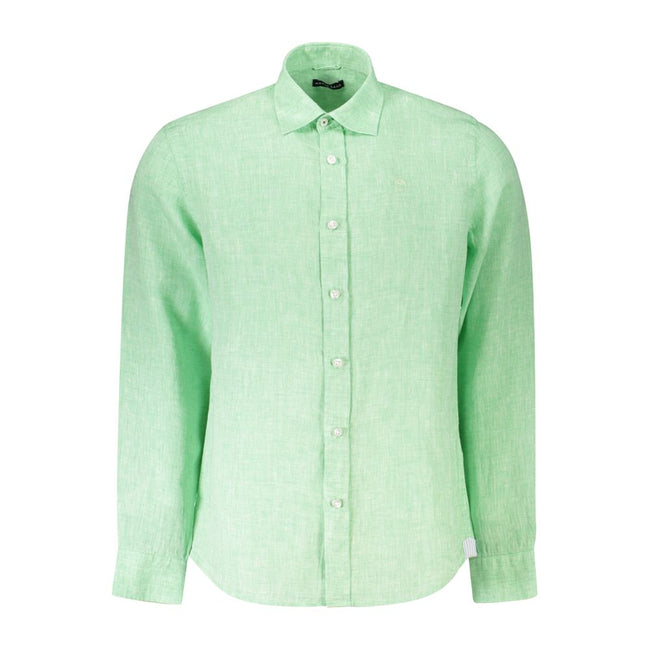 North Sails Green Linen Shirt North Sails