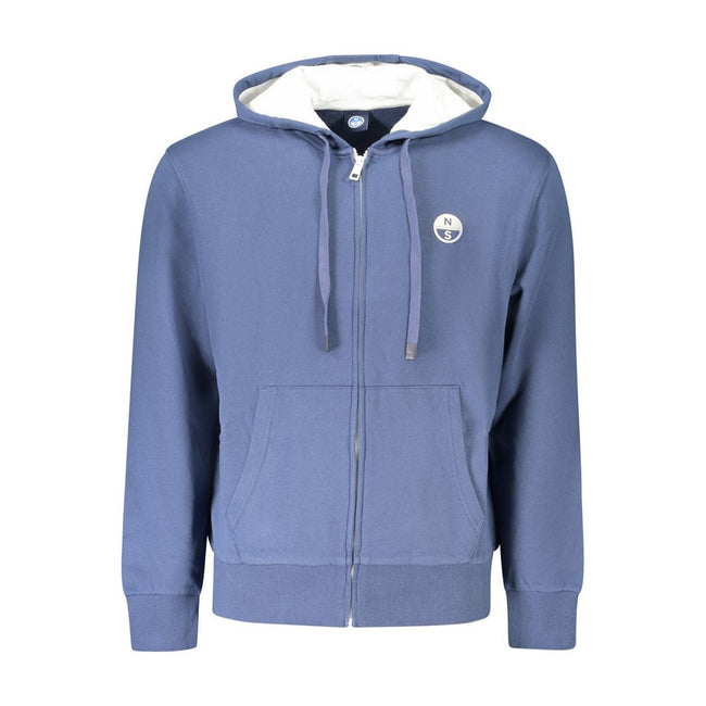 North Sails Blue Cotton Men Sweater North Sails