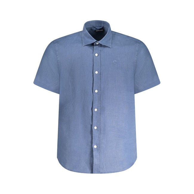 North Sails Blue Linen Shirt North Sails