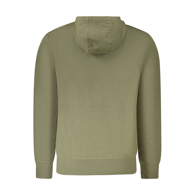 North Sails Green Cotton Men's Hooded Sweater North Sails