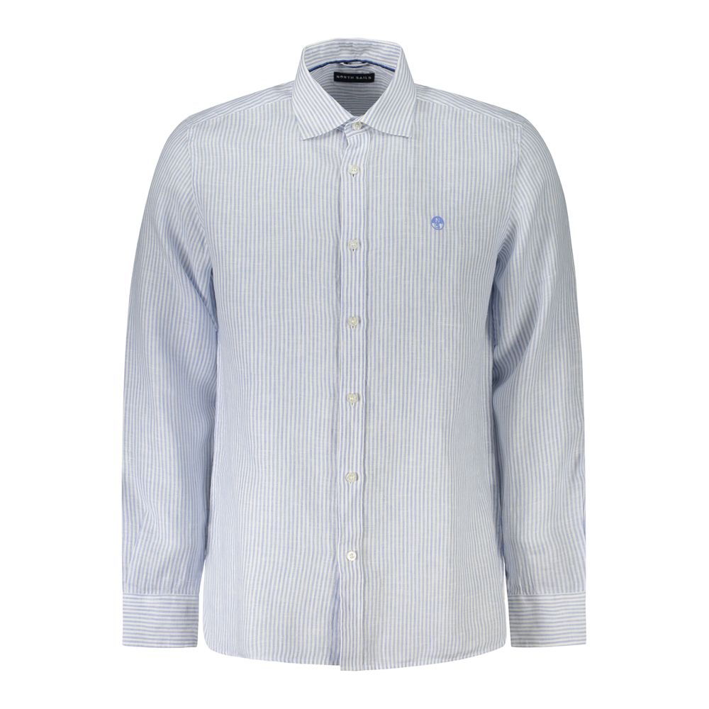 North Sails Blue Linen Shirt North Sails
