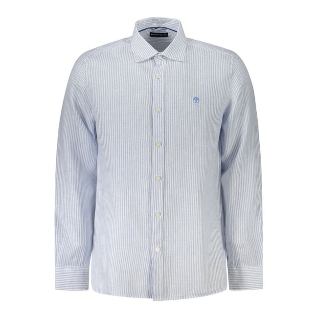 North Sails Blue Linen Shirt North Sails