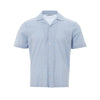 Gran Sasso Blue Linen And Cotton Shortsleeve Gran Sasso