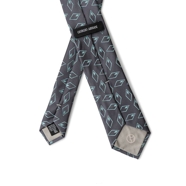 Giorgio Armani Gray Silk Ty Giorgio Armani