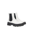 Alexander McQueen Black And White Leather Boot Alexander McQueen