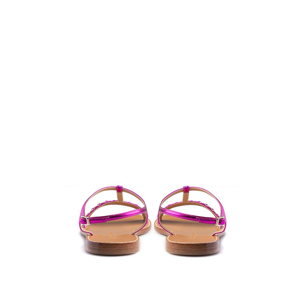 Salvatore Ferragamo Purple Leather Sandal Salvatore Ferragamo