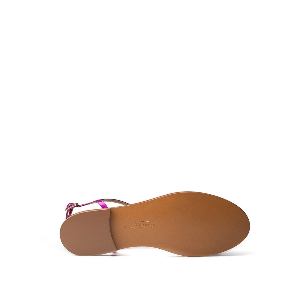 Salvatore Ferragamo Purple Leather Sandal Salvatore Ferragamo
