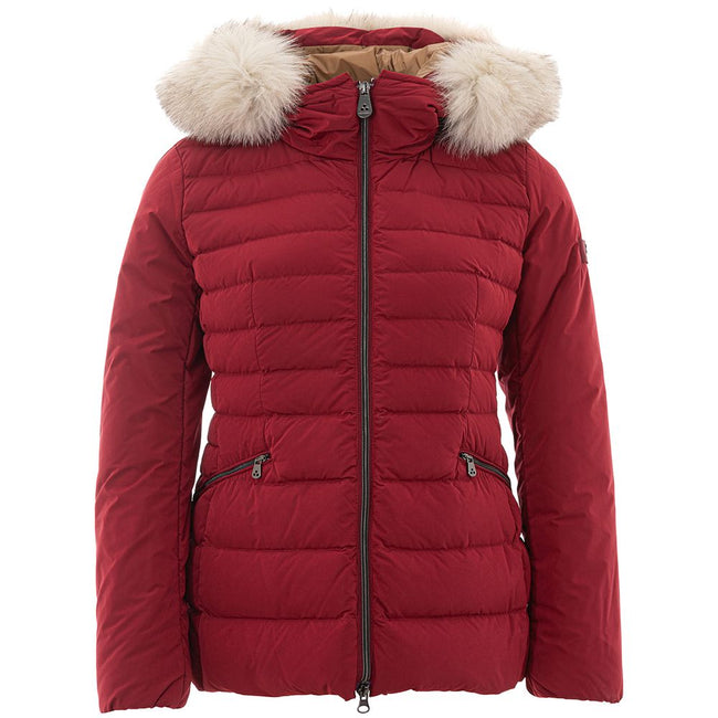 Peuterey Bordeaux Polyester Jackets & Coat Peuterey