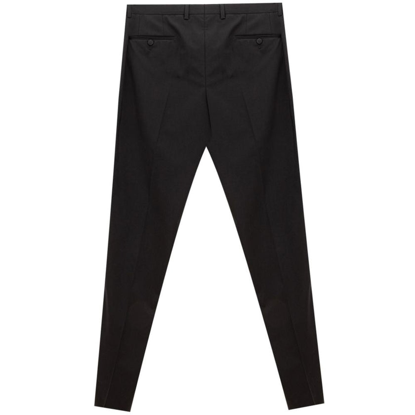 Dolce & Gabbana Black Wool Dress Pants Dolce & Gabbana
