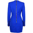 Balmain Blue Wool Dress Balmain
