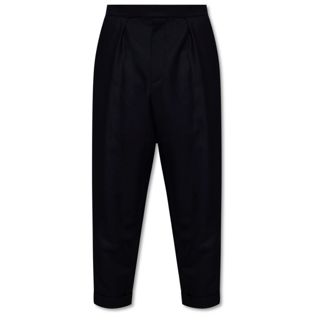 Balmain Black Cotton Men Trousers Balmain