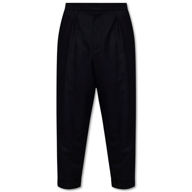 Balmain Black Cotton Men Trousers Balmain