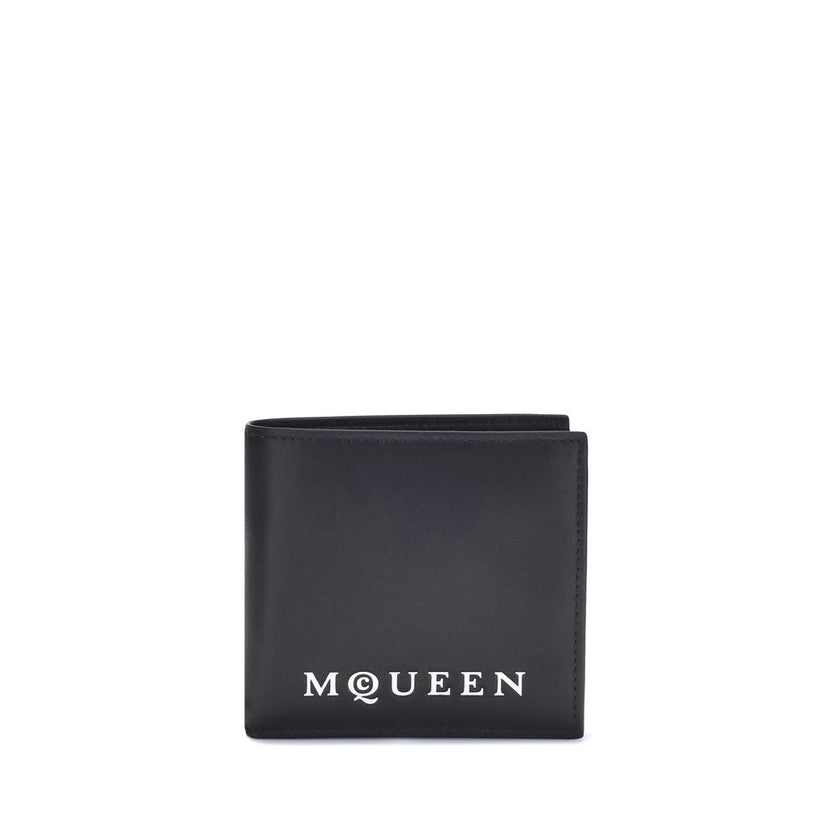 Alexander McQueen Black Calf Leather Bos Taurus Wallet Alexander McQueen