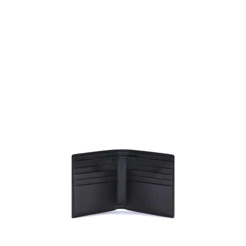 Alexander McQueen Black Calf Leather Bos Taurus Wallet Alexander McQueen