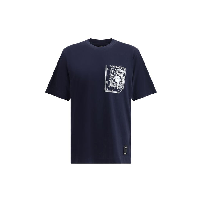Fendi T-Shirt with bandana print pocket Fendi