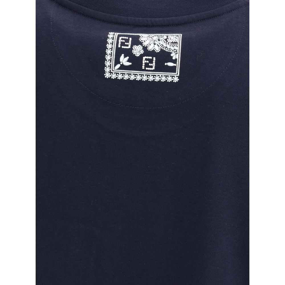 Fendi T-Shirt with bandana print pocket Fendi