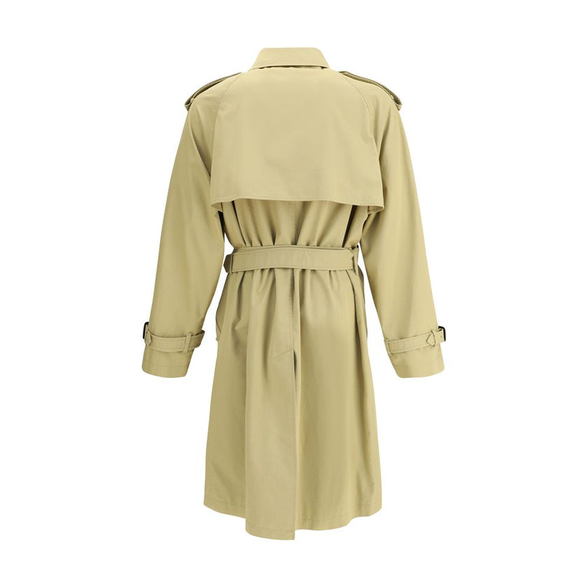 Burberry Beige Cotton Coat Burberry