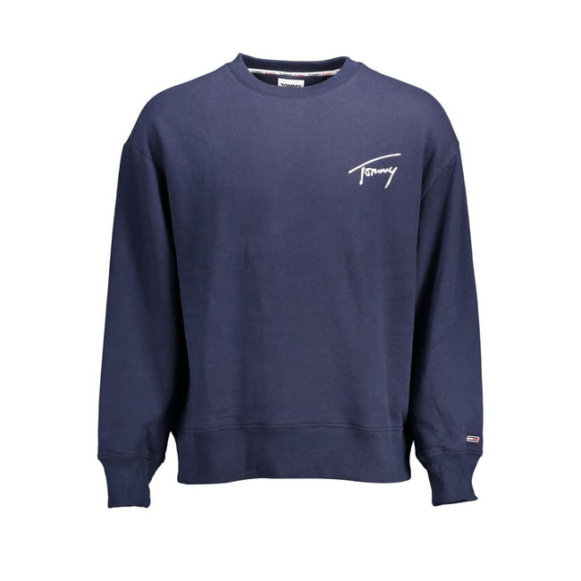 Tommy Hilfiger Blue Cotton Men Sweater Tommy Hilfiger