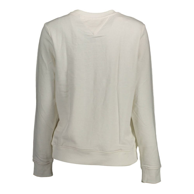 Tommy Hilfiger White Cotton Women Sweater Tommy Hilfiger