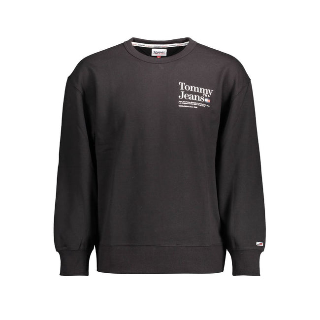 Tommy Hilfiger Black Cotton Men Sweater Tommy Hilfiger