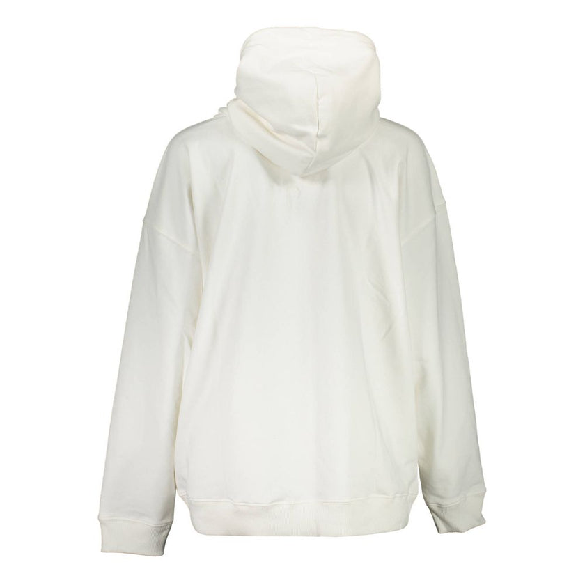 Tommy Hilfiger White Cotton Women's Hoodie Tommy Hilfiger