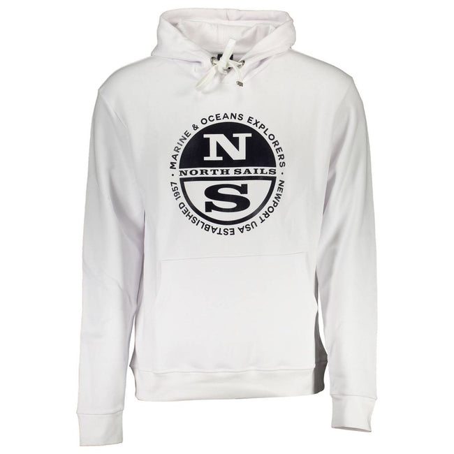 North Sails White Cotton Men Sweater North Sails