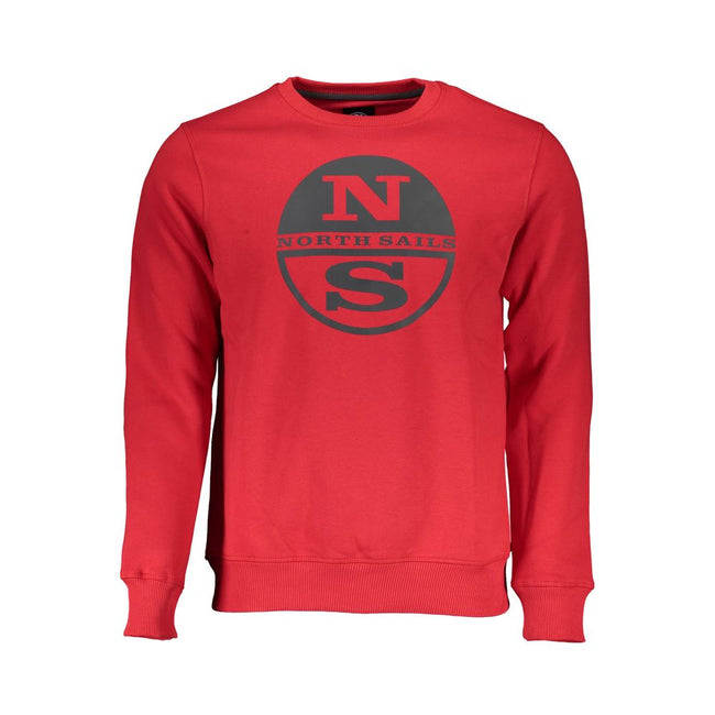 North Sails Red Cotton Men Sweater North Sails