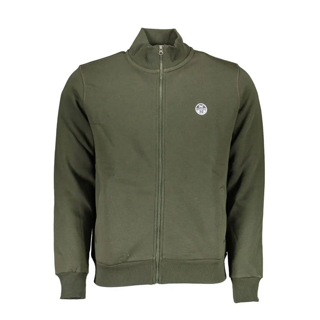North Sails Green Cotton Men Sweater North Sails
