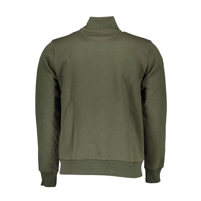 North Sails Green Cotton Men Sweater North Sails