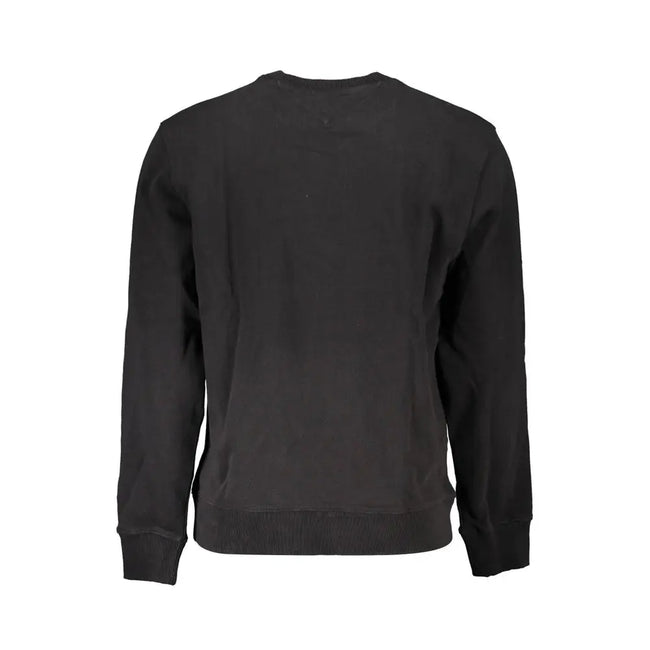 Tommy Hilfiger Black Cotton Sweater Tommy Hilfiger