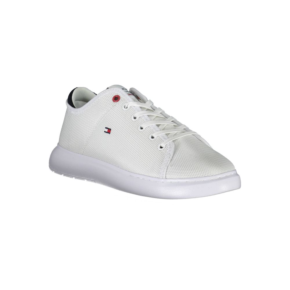 Tommy Hilfiger White Polyester Sneaker Tommy Hilfiger