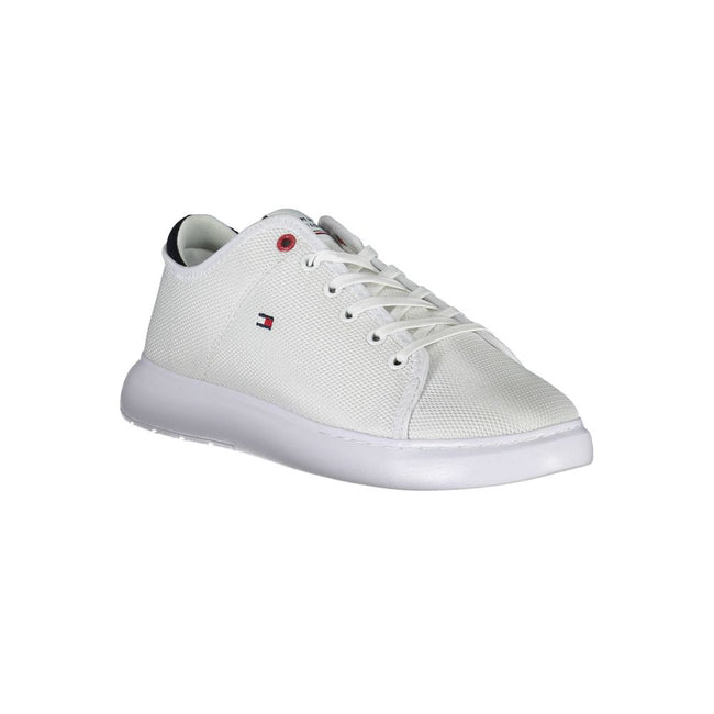 Tommy Hilfiger White Polyester Sneaker Tommy Hilfiger