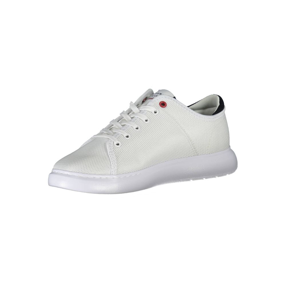 Tommy Hilfiger White Polyester Sneaker Tommy Hilfiger