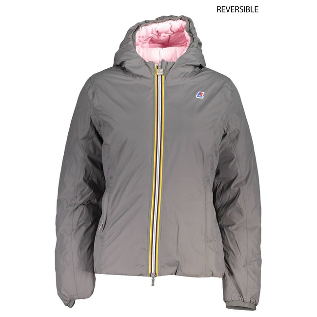 K-WAY Gray Polyamide Jackets & Coat K-WAY