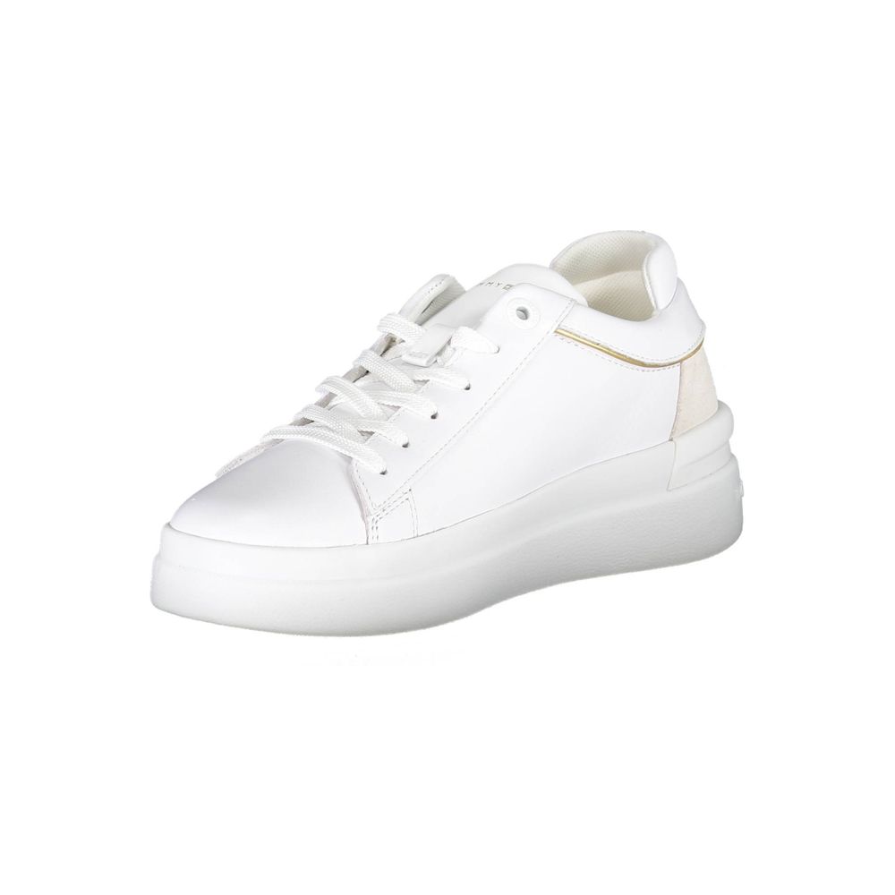 Tommy Hilfiger White Polyester Sneaker Tommy Hilfiger