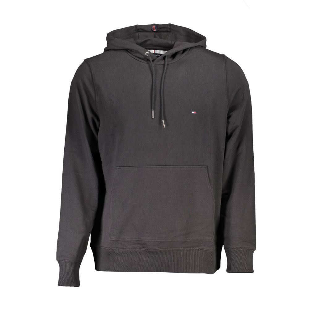Tommy Hilfiger Black Cotton Men Sweater Tommy Hilfiger