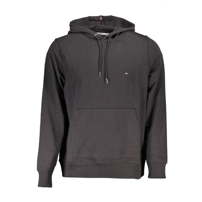 Tommy Hilfiger Black Cotton Men Sweater Tommy Hilfiger
