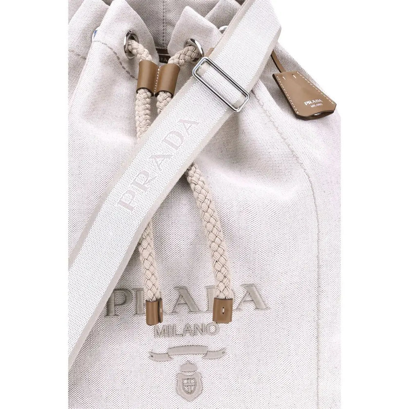 Prada Linen Bucket Bag Prada