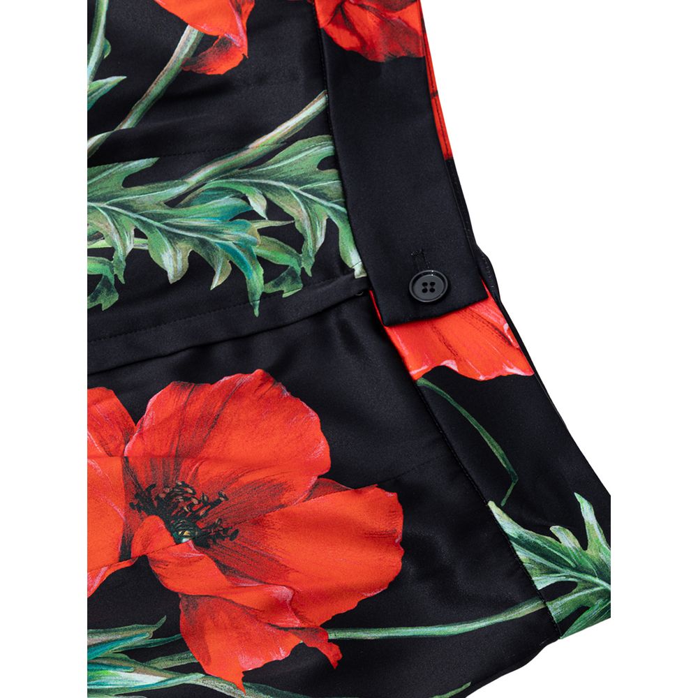Dolce & Gabbana Bicolor Silk Skirt Dolce & Gabbana